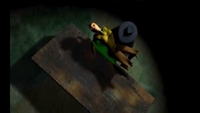 Gif картинка "Калеб прощается с Офелией"