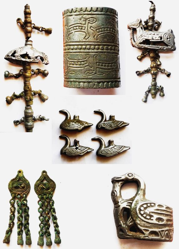 Находки при раскопках городищ