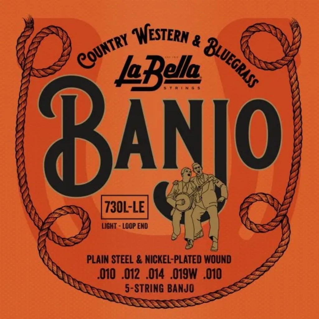 струны для банджо La Bella 730L-LE Banjo (.010–.019w–.010)