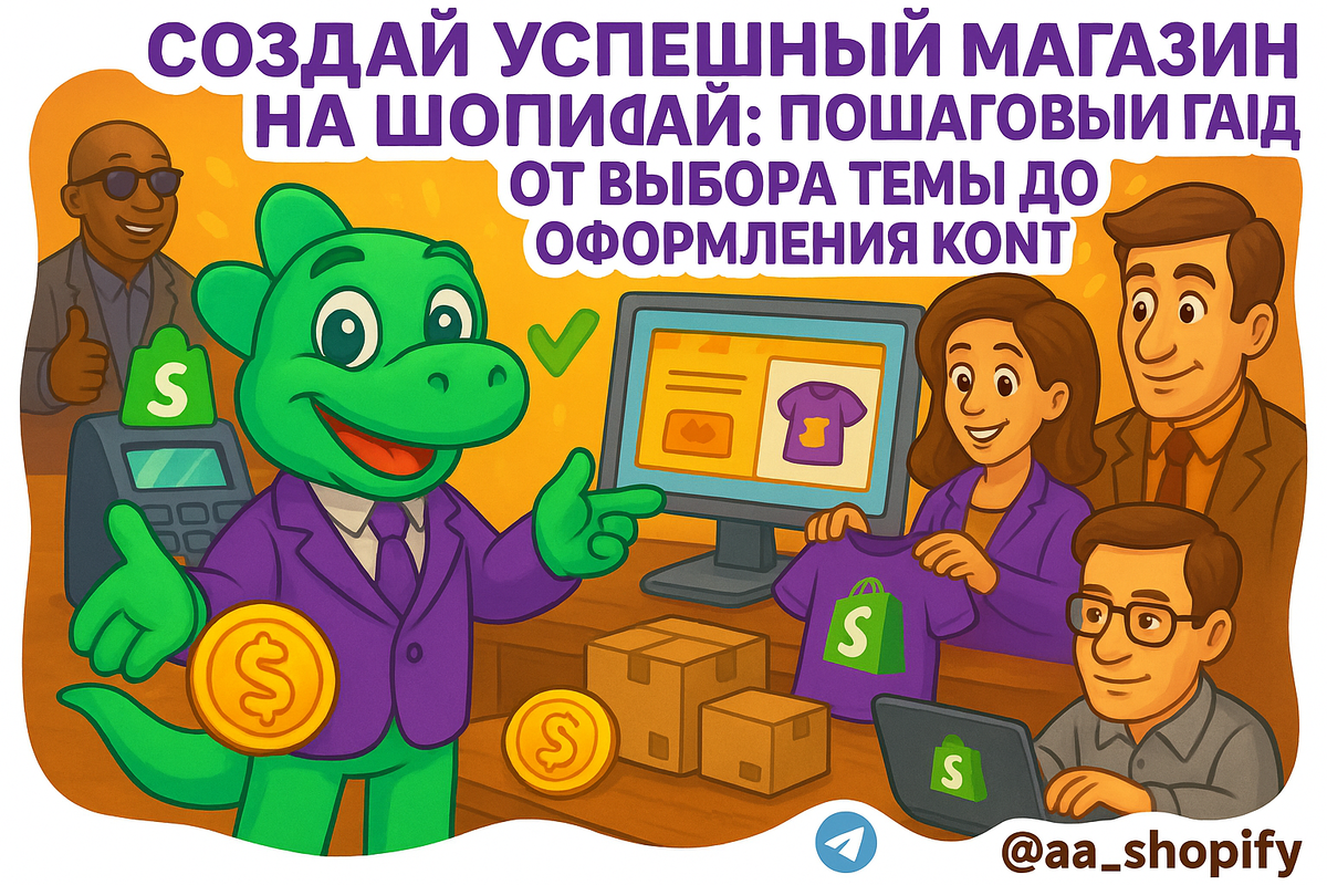    Создай успешный магазин на Шопифай: пошаговый гайд от выбора темы до оформления контента для привлечения клиентов aa_ecom