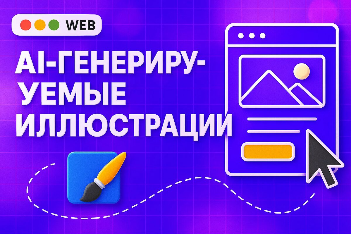 AI-генерируемые иллюстрации и визуалы для сайта