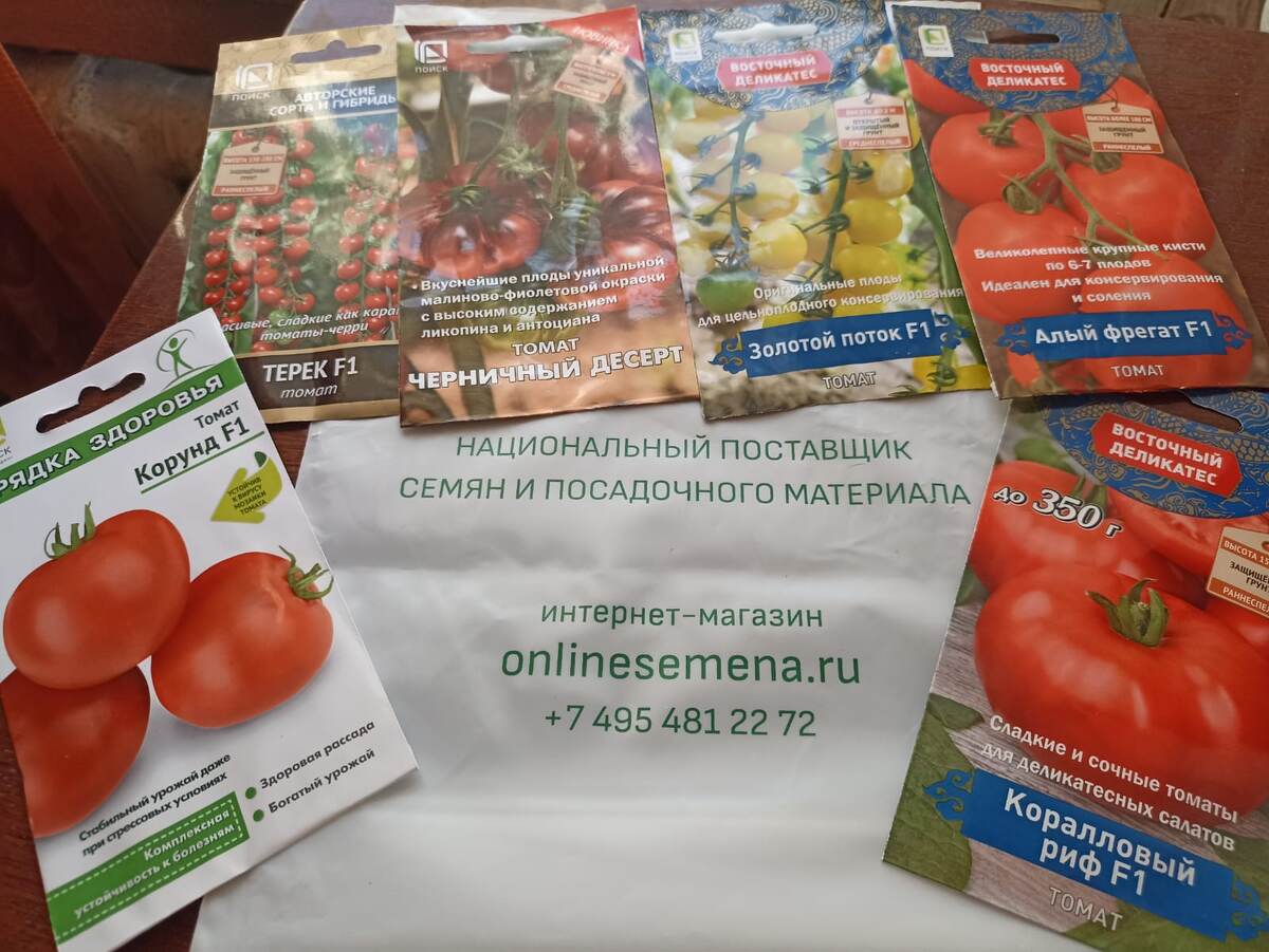 Набор семян томатов. Фото автора. Листай галерею