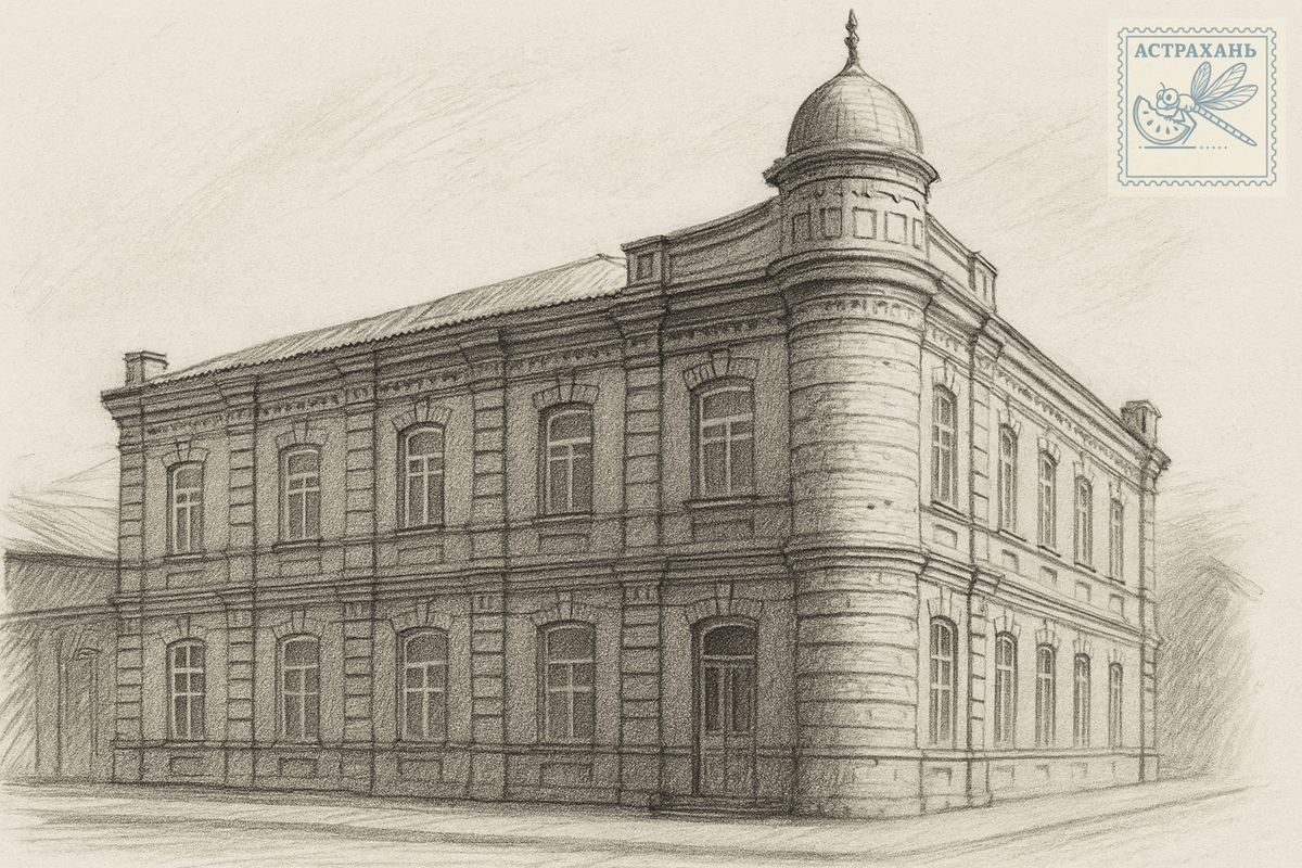 Вот так когда-то мог выглядеть этот потрясающий дом с торговыми лавками и баней