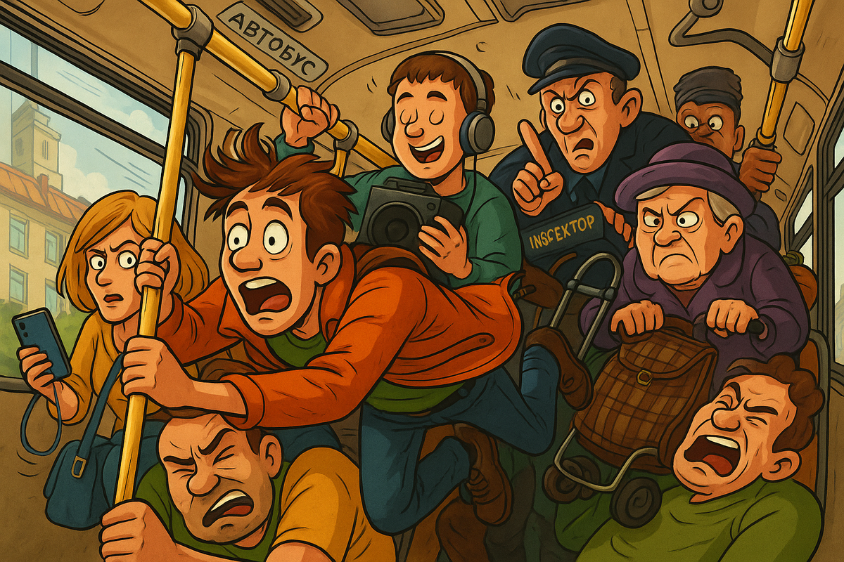 сарказм, транспорт, автобус, трамвай, поездки, юмор про жизнь, абсурд, город