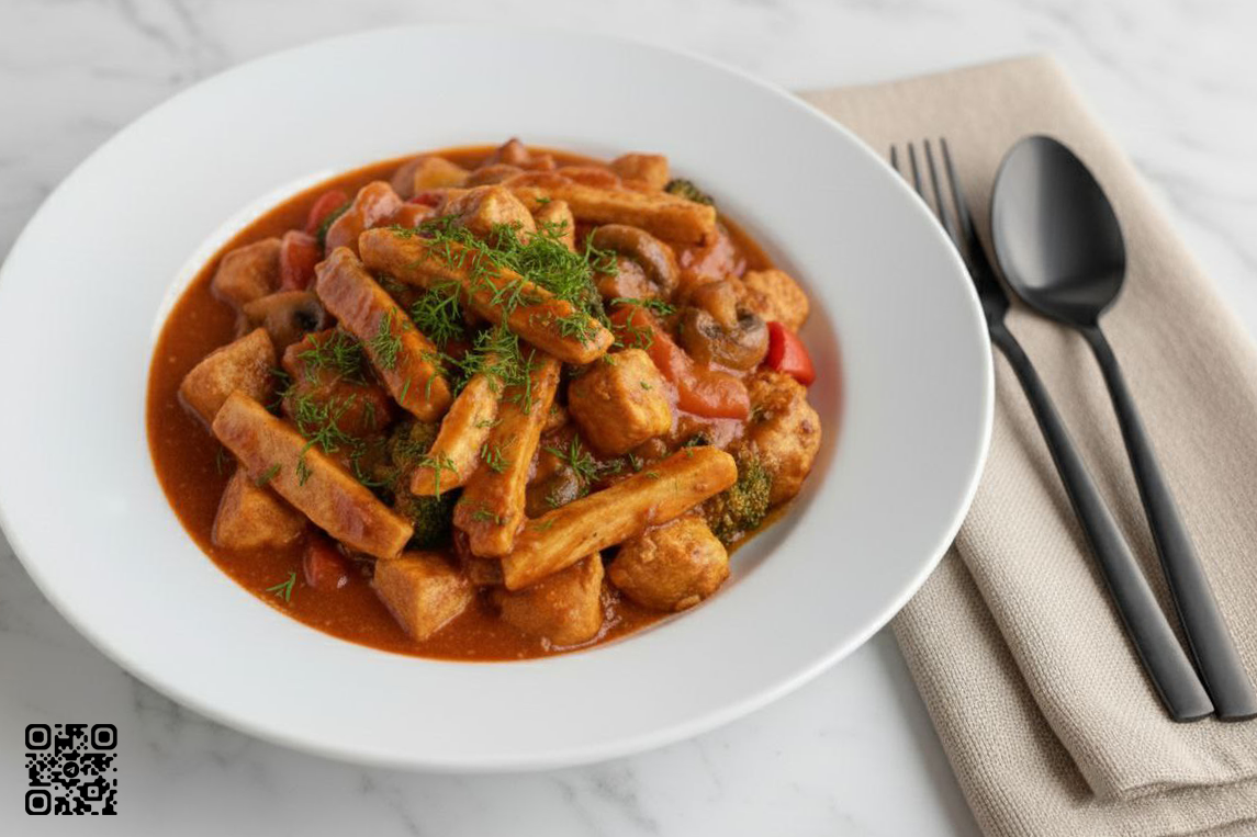 Соте с курицей и грибами!