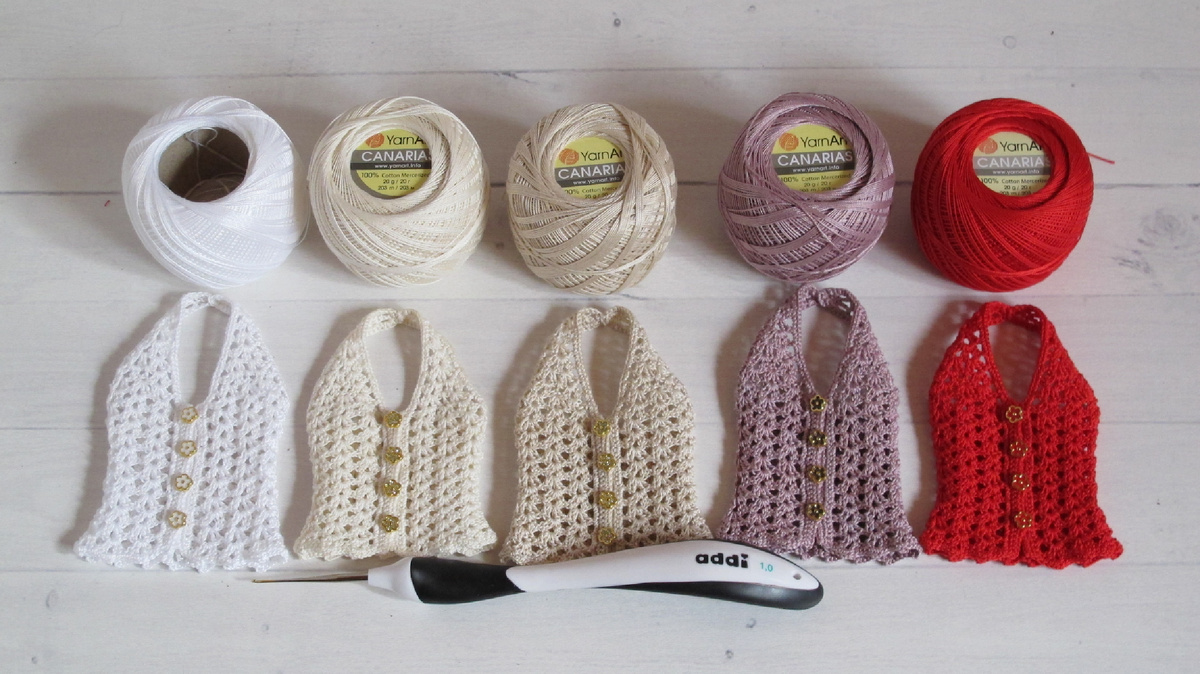 Топики из пряжи YarnArt Canarias