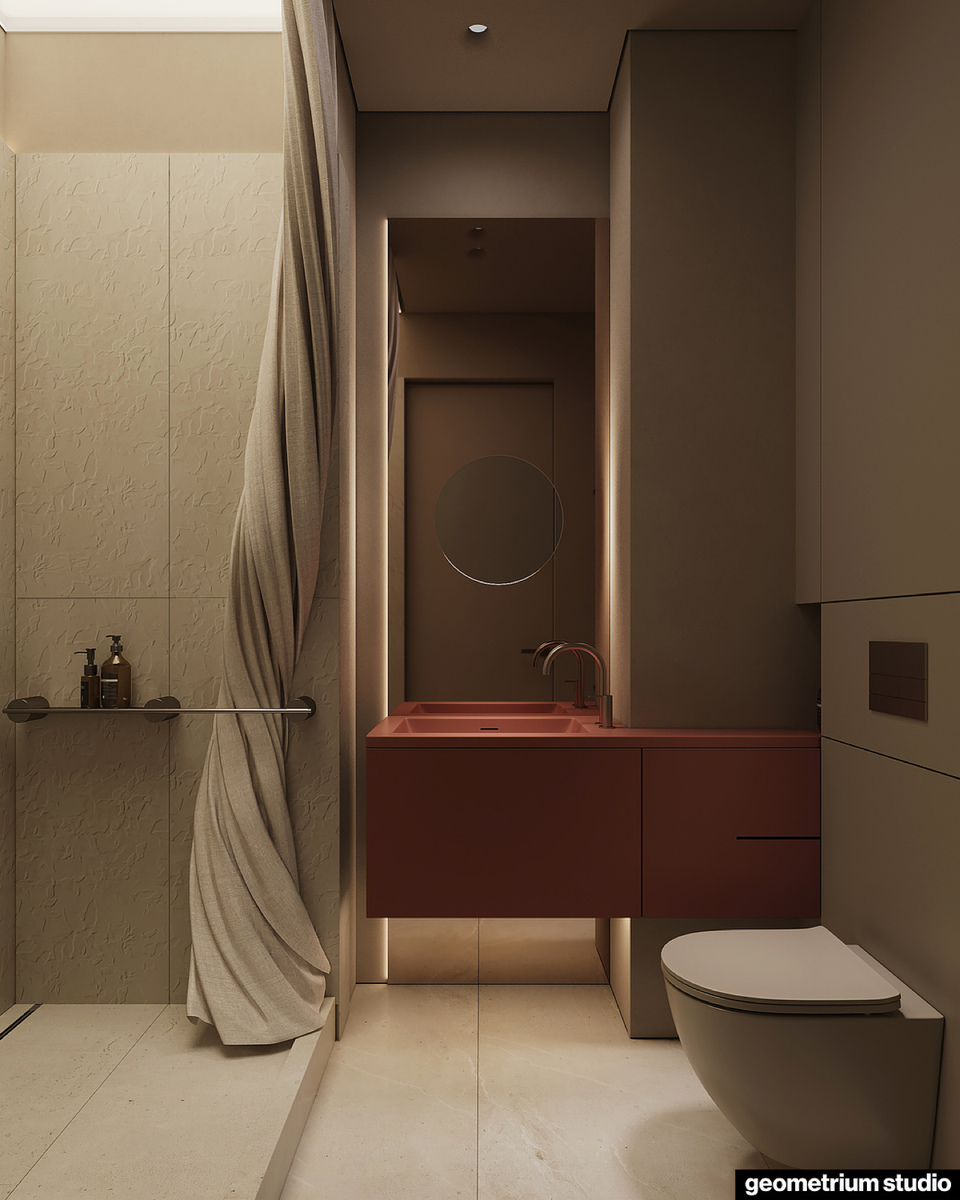 Дизайн-проект санузла в ЖК Foriver