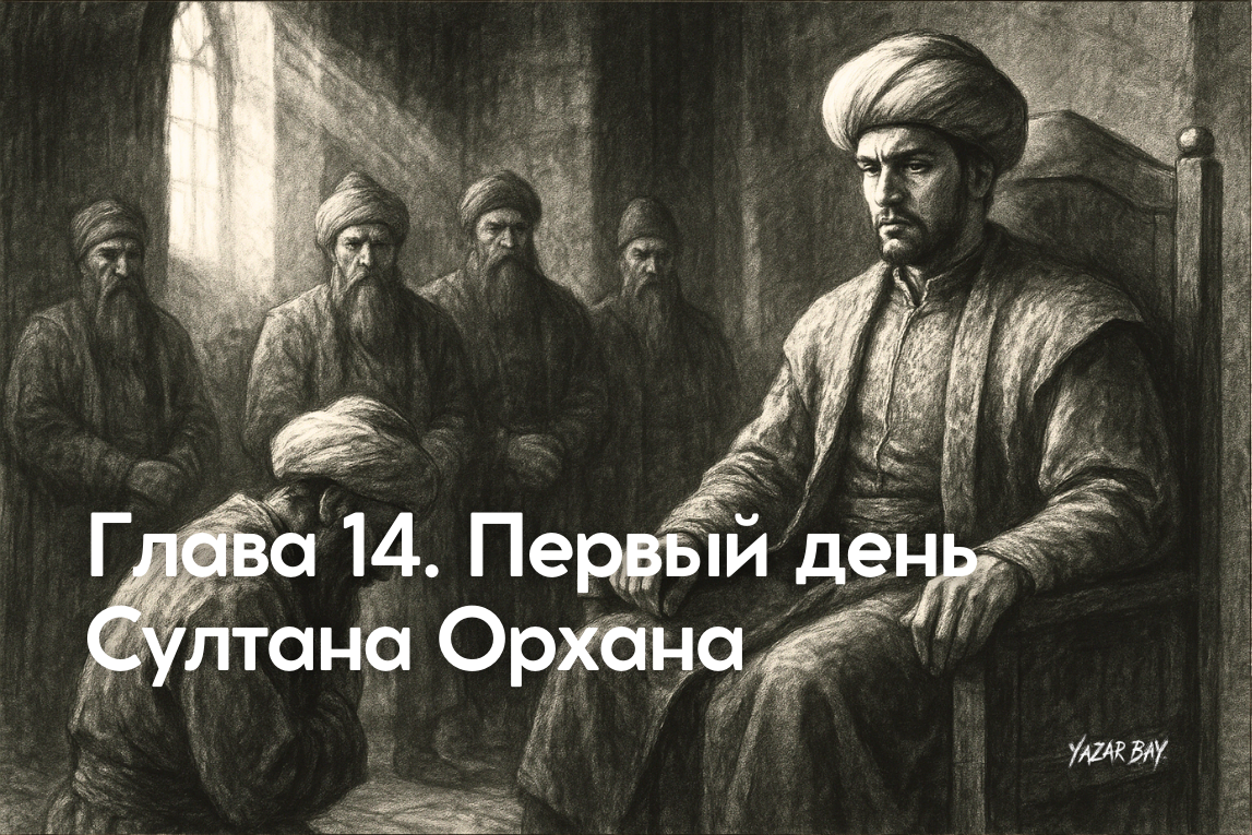 В свой первый день правления молодой Султан Орхан сидит на троне своего отца, принимает присягу верности и сталкивается с первыми политическими интригами. ©Язар Бай