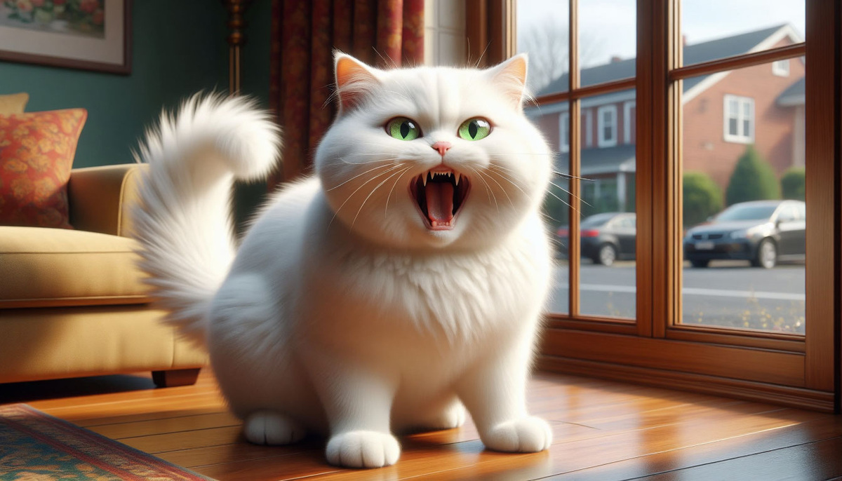 Кошка, которая не дается подстричься дома