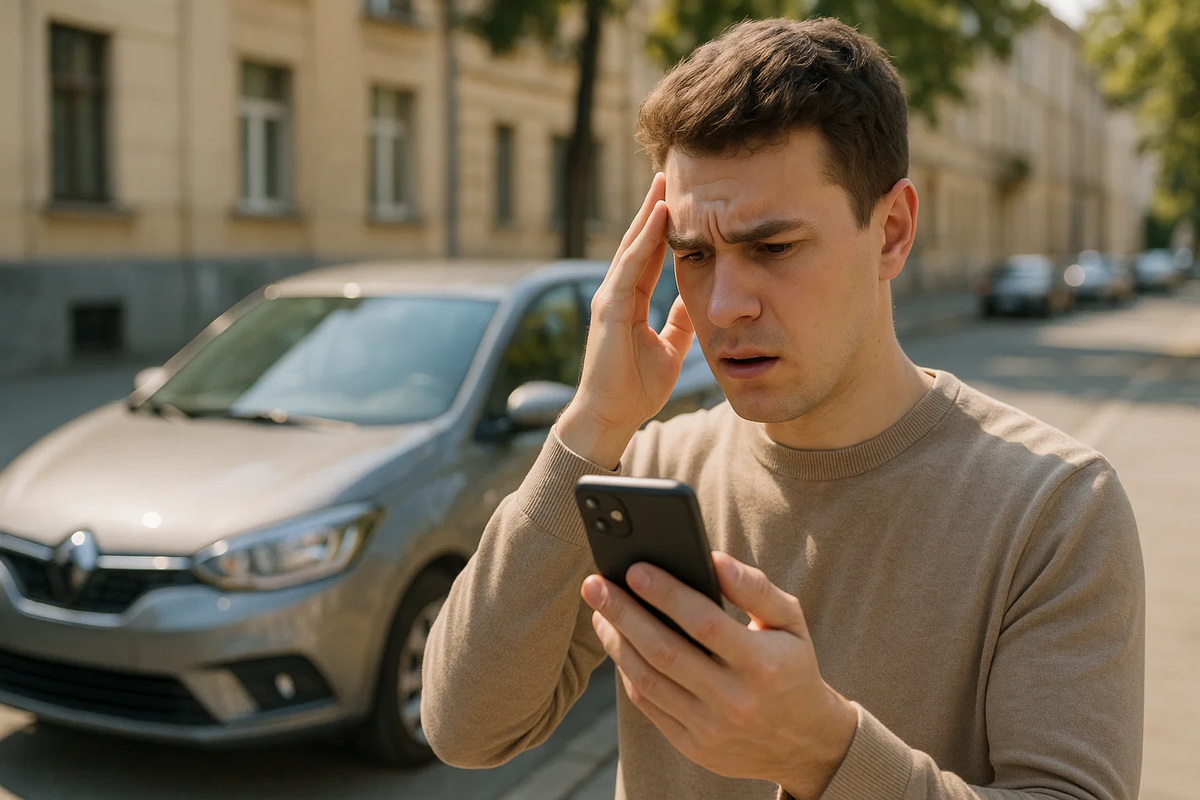 Молодой человек озадачен высокой ценой на ОСАГО