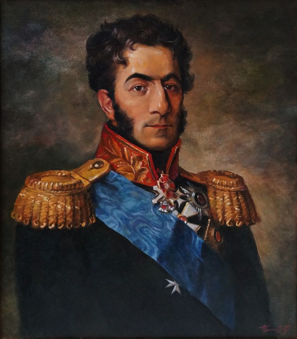 «Портрет Петра Ивановича Багратиона» — из Военной галереи Зимнего дворца. Мастерская Джорджа Доу.