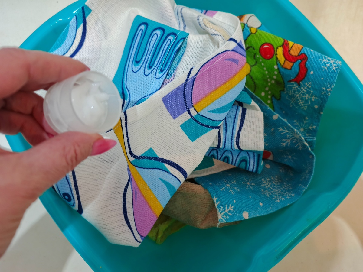    Мои кухонные полотенца - белоснежные без кипячения и стирки. Делюсь проверенным способом - честный отзыв