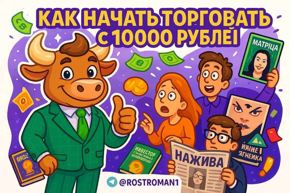    Как начать торговать с 10000 рублей и не потерять всё: главные ловушки для новичков РоСТ | Роман о Системном Трейдинге