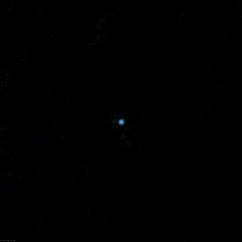 *Нептун в любительский телескоп. Фото Анны Антоновой.*