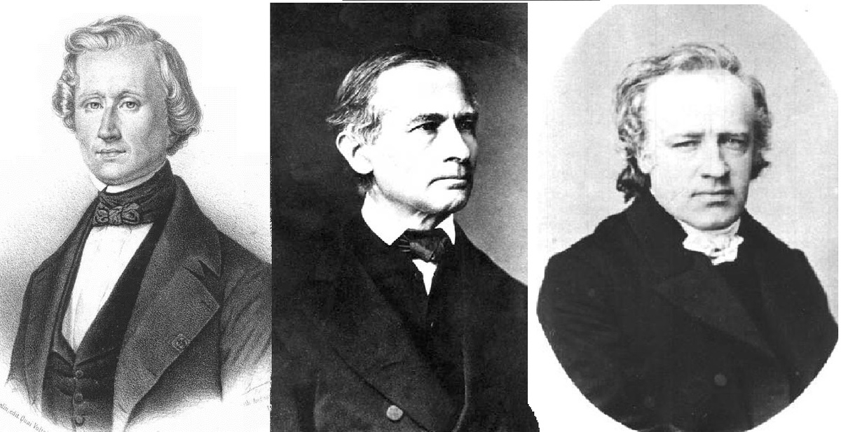 *Урбен Леверье, Иоганн Готфрид Галле и Генрих Луи д'Арре.*