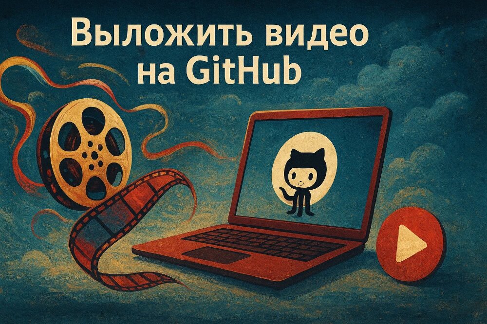 Как выложить видео на GitHub? 