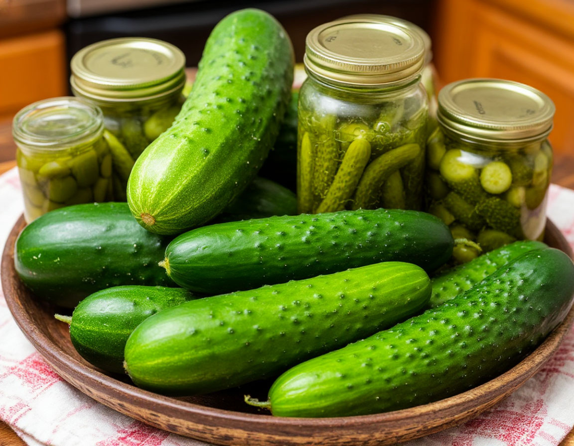    Консервирую переросшие огурцы по методу тещи. 3-4 банки съедают за неделю вместо обычных солений