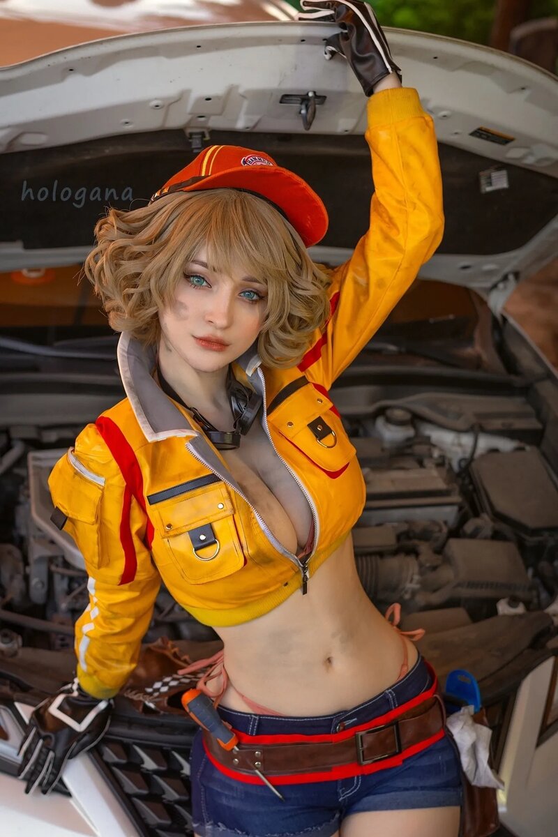 Сексуальный косплей на автомеханика Синди из Final Fantasy XV. Косплеер: hologana. Источник: vk.com/publichologana   📷