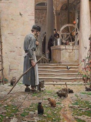 Преп. Силуан Афонский. Художник П. В. Рыженко.