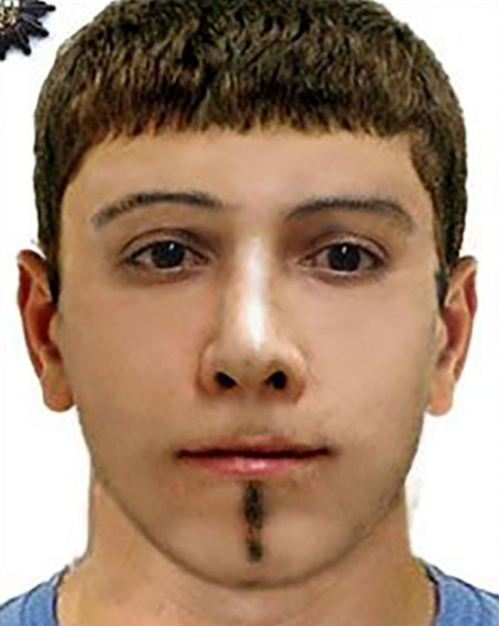 Составное изображение Призрака Хайльбронна, составленное на основе показаний очевидцев, которое было обнародовано полицией.