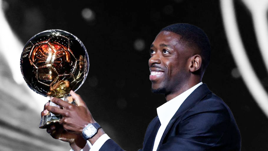 Усман Дембеле на вручении "Золотого мяча"