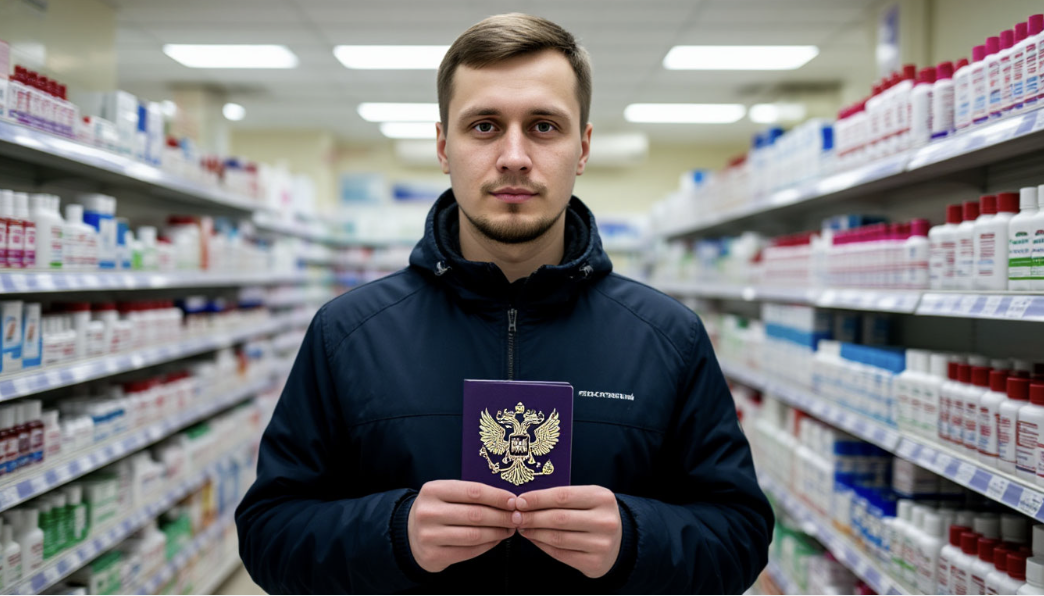 так видит ИИ мужа в аптеке