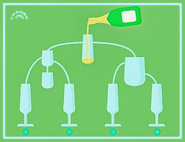 Гидрологическая головоломка: гонка бокалов за шампанским 🍾