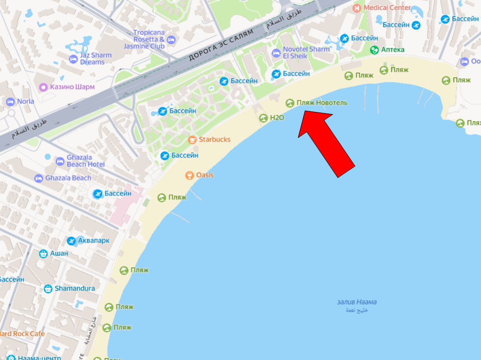 Отель на карте 