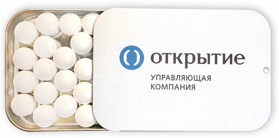 Монпансье, жвачка, драже, мармелад в боксах из металла для рекламы вашего бизнеса