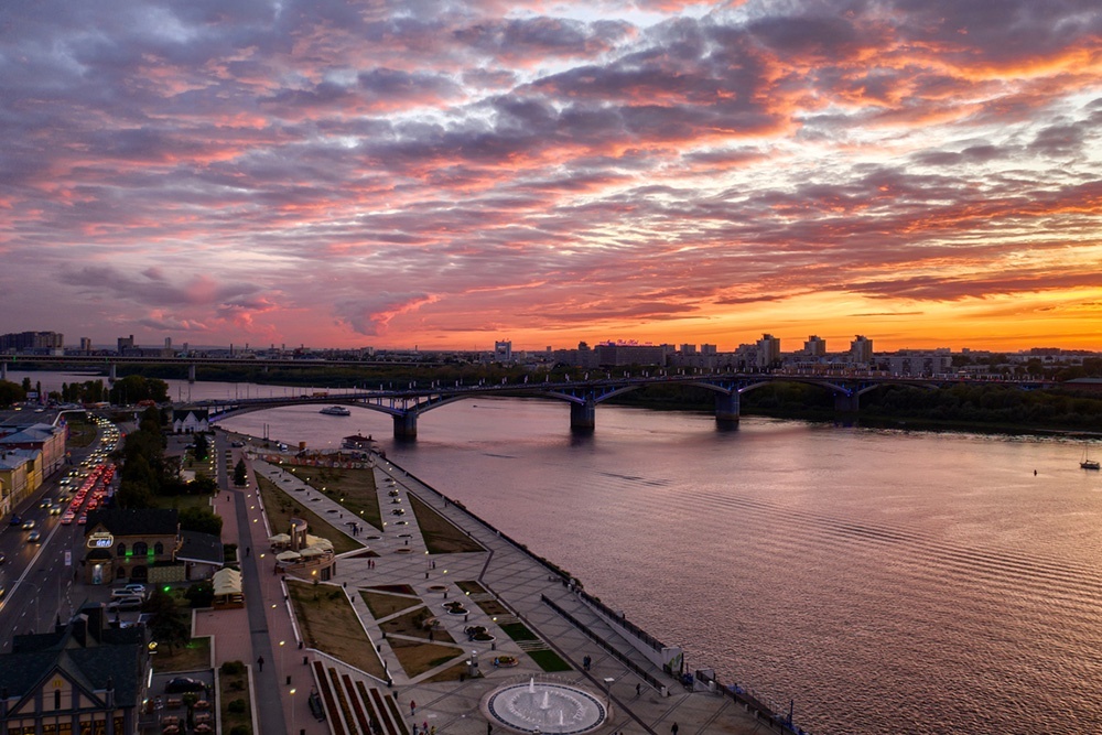    Нижний Новгород не зря называют российской "столицей закатов". / Фото: iStock