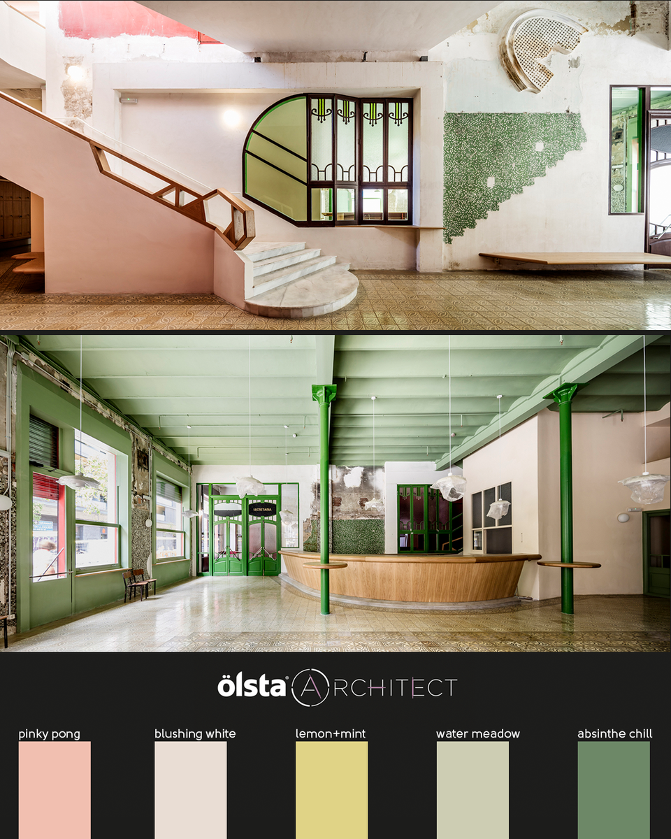 проект Sala Backett в оттенках палитры Olsta Architect