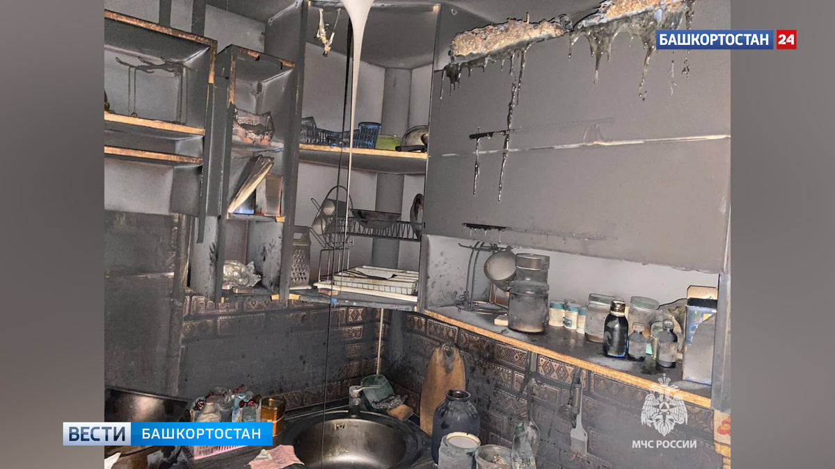    В двухкомнатной квартире в Башкирии сгорела 85-летняя женщина