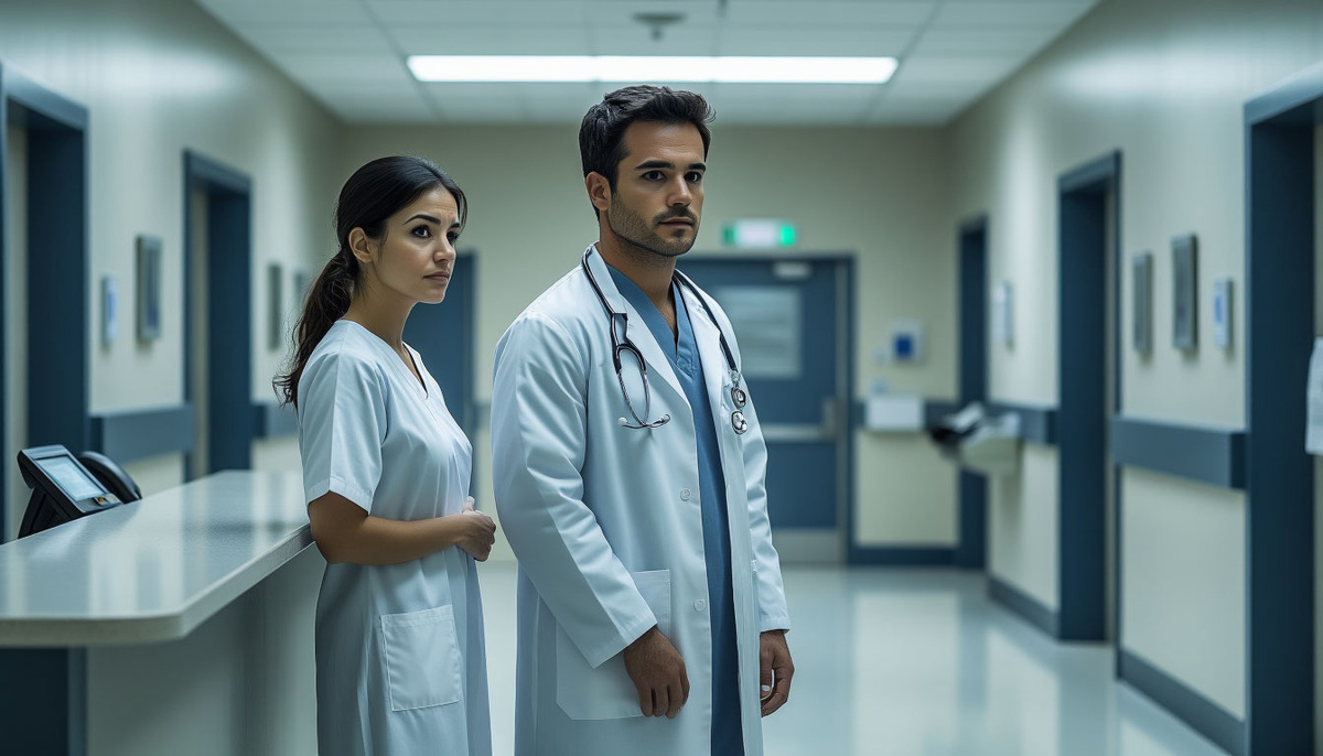 Доктор задумчиво смотрит вдаль (Yandex GPT)