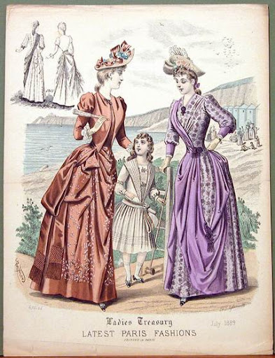 женская мода 1889 г