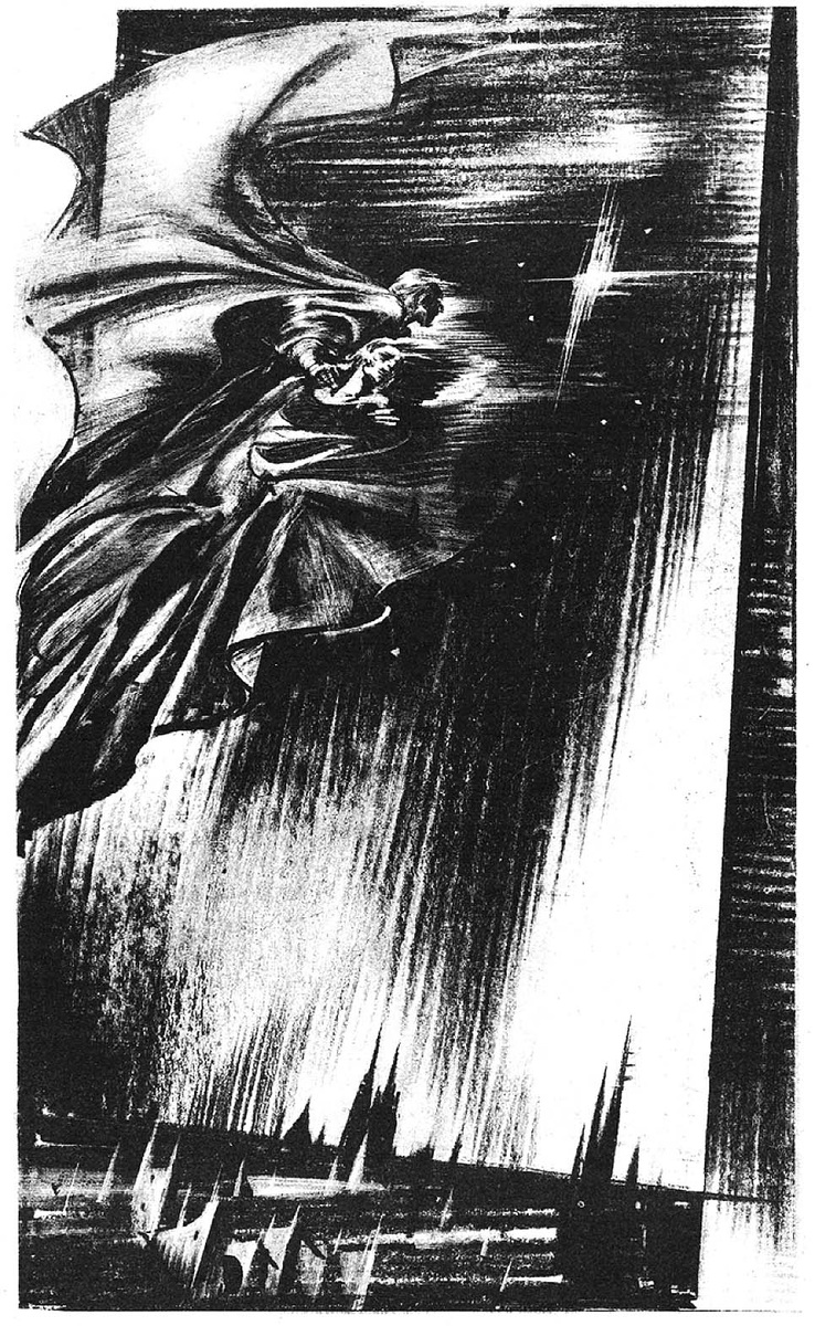 Аркадий Мелик-Саркисян. Иллюстрация к роману Александра Грина "Блистающий мир". Изображеник взто из открытых источников