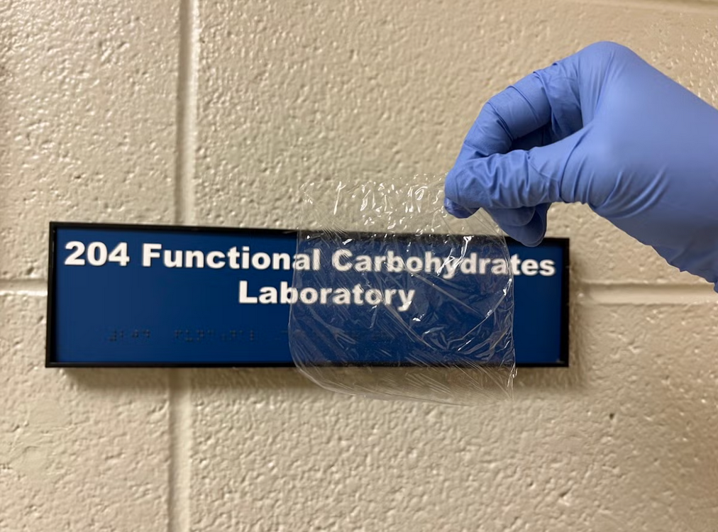    Биоплёнка, полученная из виноградной лозы. Фото: South Dakota State University