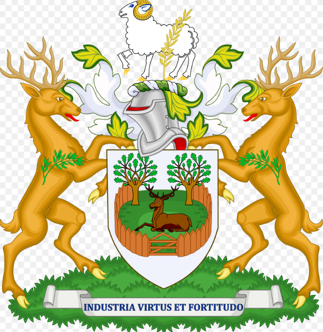 Герб Дерби. Coat of arms of Derby. 

