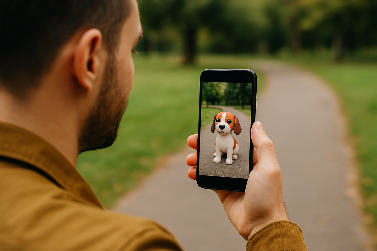 Пример дополненной реальности