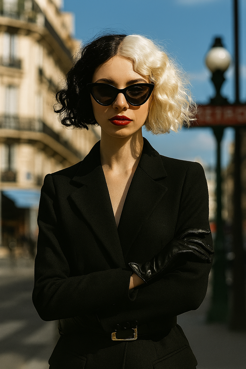 Изображение было сгенерировано с помощью ИИ чтобы не нарушать авторские права персонажа Круэллы