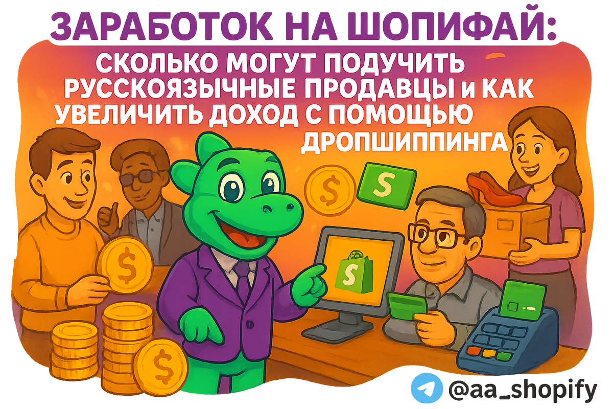    Заработок на Шопифай: сколько могут получить русскоязычные продавцы и как увеличить доход с помощью дропшиппинга aa_ecom