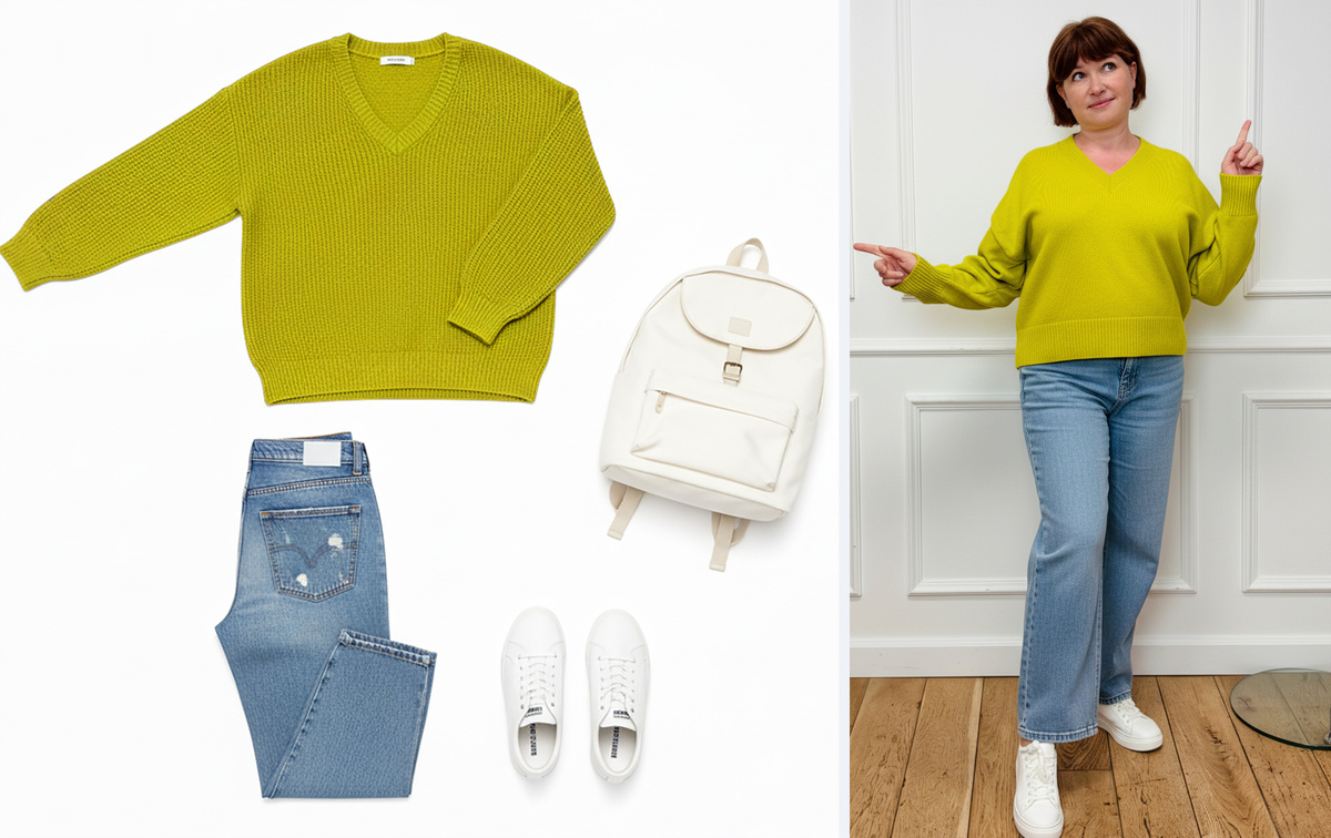 Светло голубой цвет отличный компаньен яркому соседу