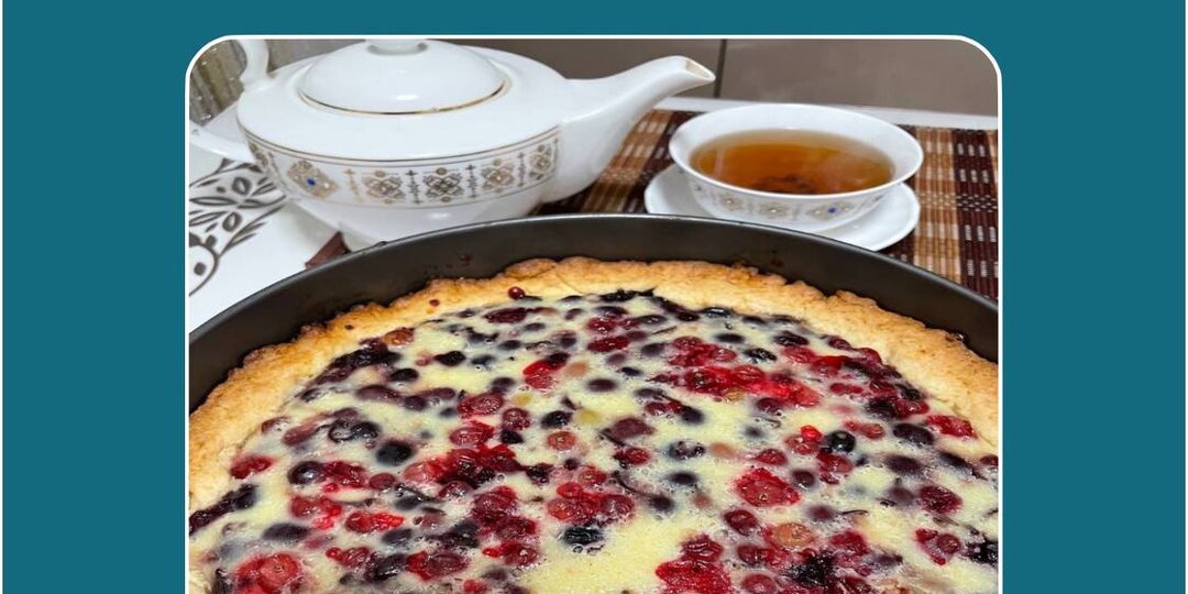 Простой заливной пирог