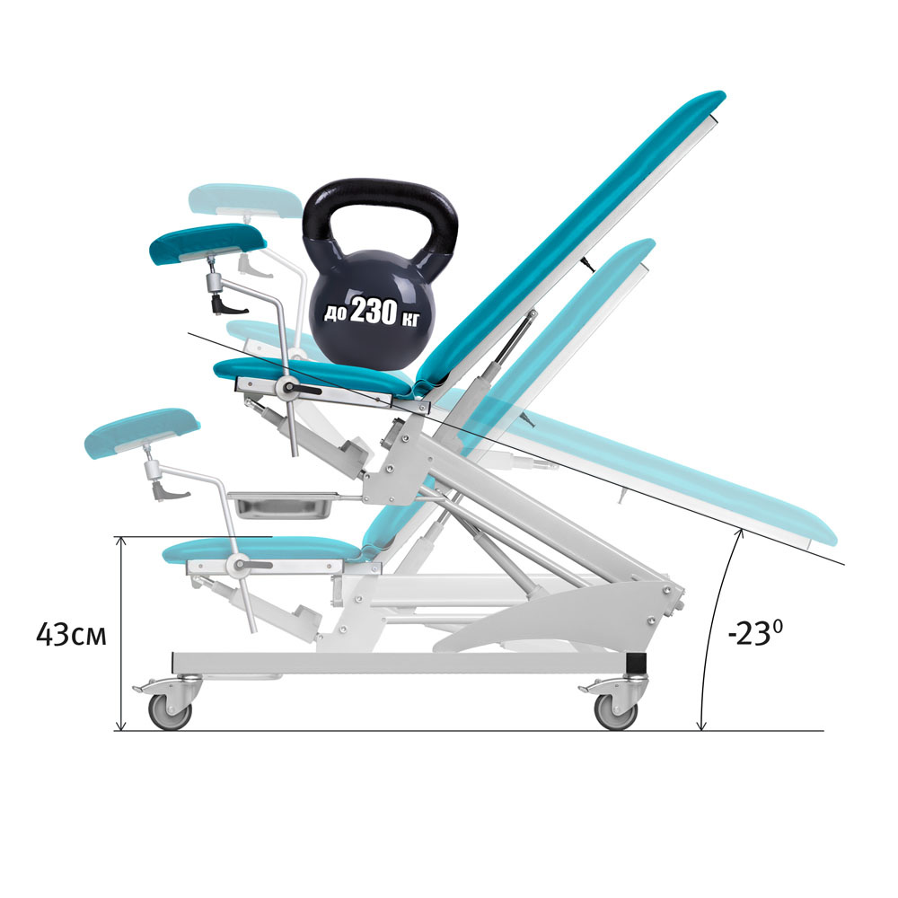 Рис. 1 Возможности регулировки кресла «ЗЕРЦ» (Москва)