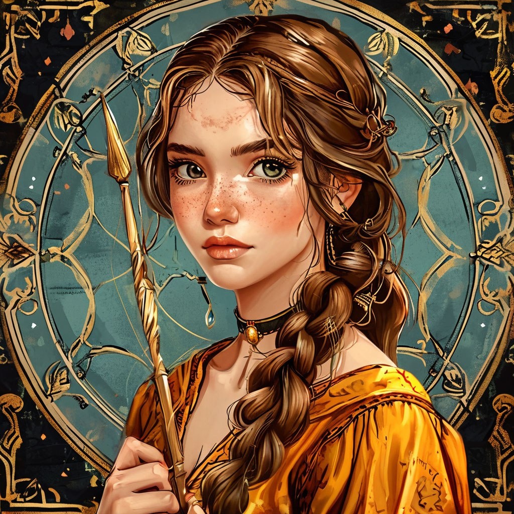 Знак зодиака Стрелец. Изображение сгенерировано ИИ Шедеврум.