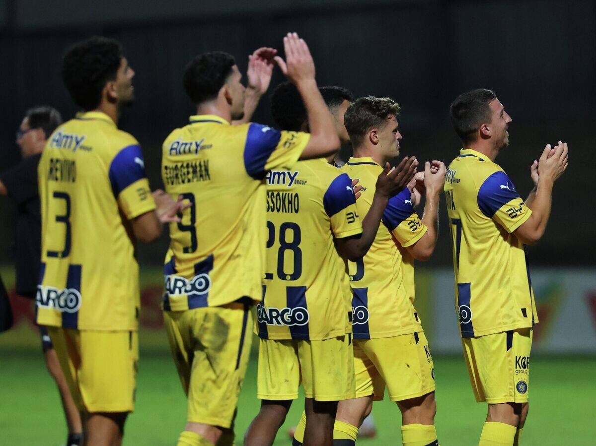    Футболисты "Маккаби"© Getty Images / NurPhoto