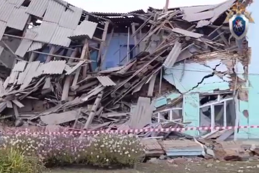 Обрушение школы в Татарске
Фото: СК РФ по Новосибирской области