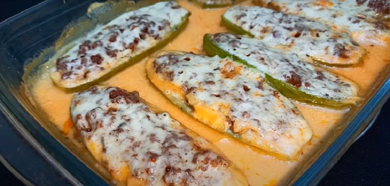 Кабачки с фаршем и молочной заливкой: нежность в каждом кусочке