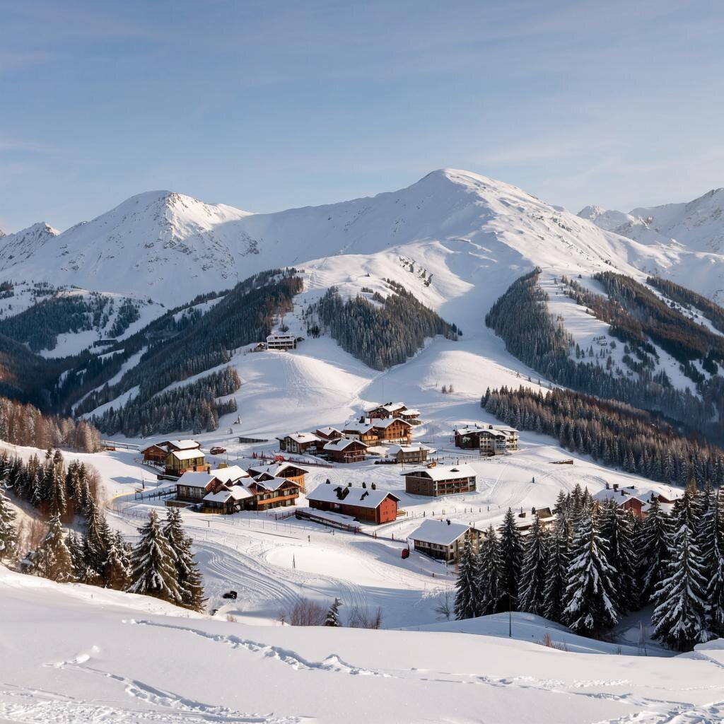 Горнолыжный курорт Манжерок