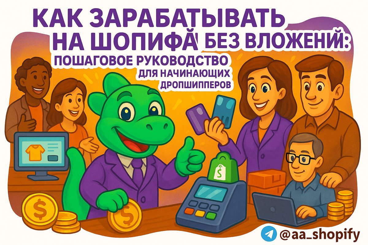    Как зарабатывать на Шопифай без вложений: пошаговое руководство для начинающих дропшипперов aa_ecom