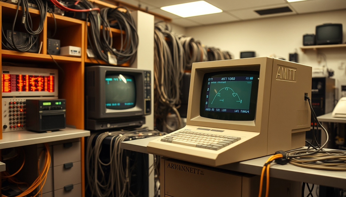    Схема ранних узлов интернета